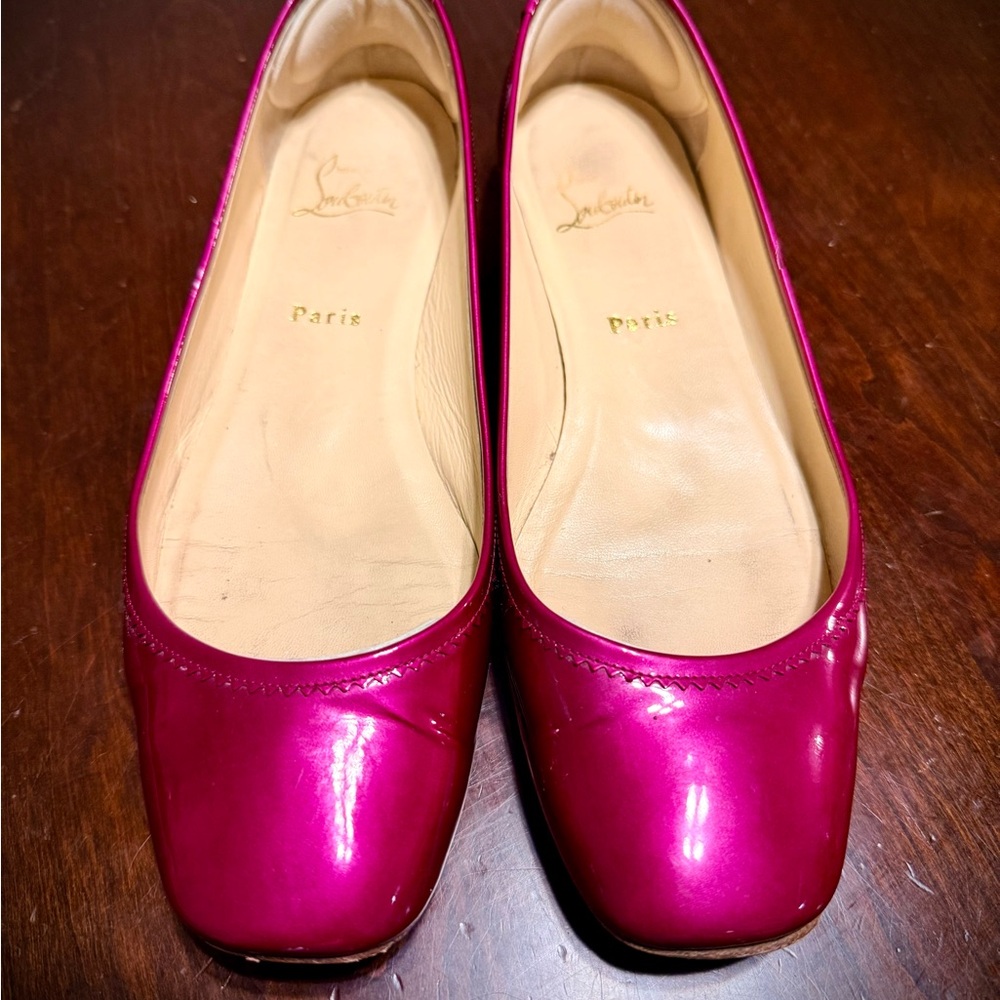 Christian Louboutin Fuchsia Flats